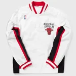 1992-93 Chicago Bulls Warm Up White Jacket