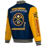 2023 NBA Denver Nuggets Champions Blue and Yellow Starter Jacket