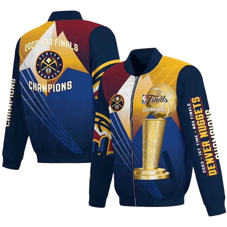 2023 NBA Denver Nuggets Finals Champions Zip Up Jacket