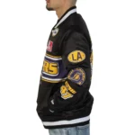 2024 Rally Drive LA Lakers Full-Snap Satin Jacket