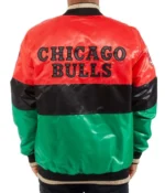 75th Anniversary Chicago Bulls Color Block Satin Jackets