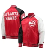 Atlanta Hawks Reliever Raglan Full-Snap Jacket