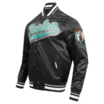 Boston Celtics Script Tail Full-Snap Varsity Jacket