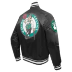 Boston Celtics Script Tail Full-Snap Varsity Jackets