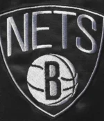 Brooklyn Nets Gray and Black Leader Satin Jackets