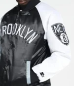 Brooklyn Nets Remix Color-Block Satin Jacket