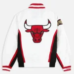 Chicago Bulls 1992-1993 Warm Up Full-Snap White Jackets