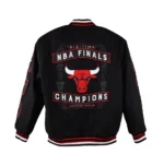 Chicago Bulls 6 Time Finals Champions Black Jackets