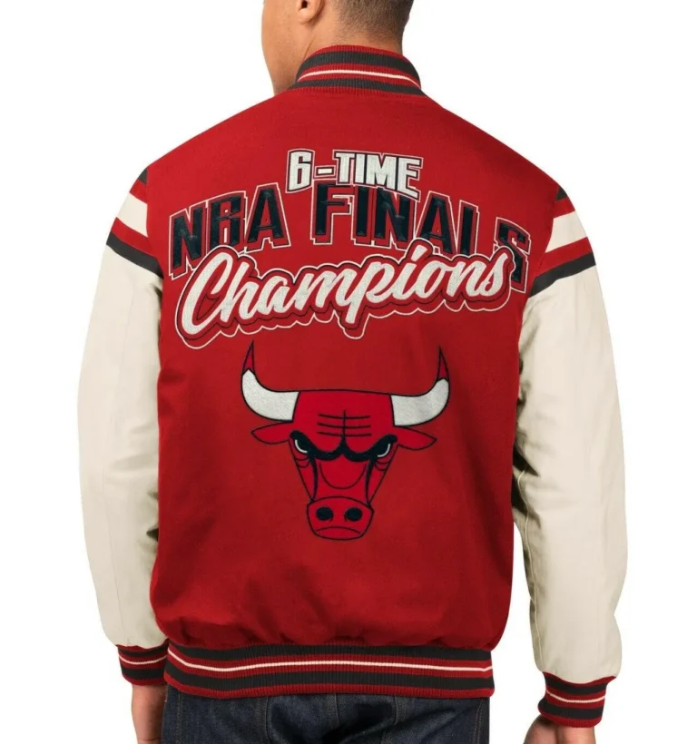 Chicago Bulls 6 Time NBA Finals Champions Varsity Jackets