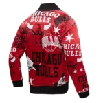 Chicago Bulls Aop Satin Varsity Jackets