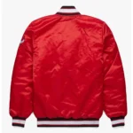 Chicago Bulls Classic Red Full-Snap Satin Jacket