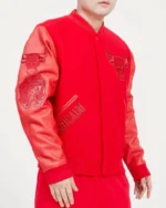 Chicago Bulls Classic Triple Red Wool Varsity Jackets