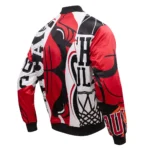 Chicago Bulls Mashup Printed Satin Varsity Jacket For Men