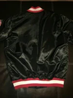 Chicago Bulls NBA Finals Championship Black Satin Jacket