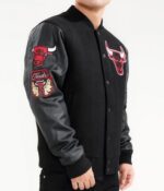 Chicago Bulls NBA Logo Red and Black Jacket