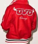 Chicago Bulls October’s Very Own Wool Red Varsity Jackets