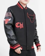 Chicago Bulls Old English Wool Varsity Jackets