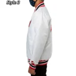 Chicago Bulls Satin White Style 3 Jackets