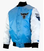 Chicago Bulls Tobacco Road Satin Varsity Jacket