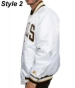 Chicago Bulls White Style 2 Satin Jackets