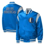 Classic 80's Dallas Mavericks Bomber Full-Snap Starter Satin Jacket