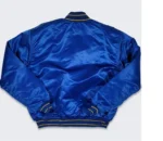 Classic 90’s Denver Nuggets Starter Bomber Full-Snap Satin Blue Jacket