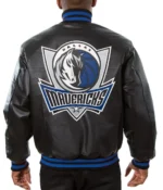 Dallas Mavericks Black Varsity Leather Jackets