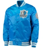 Dallas Mavericks Blue Starter Satin Jackets