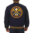 Denver Nuggets Navy Varsity Wool Jackets