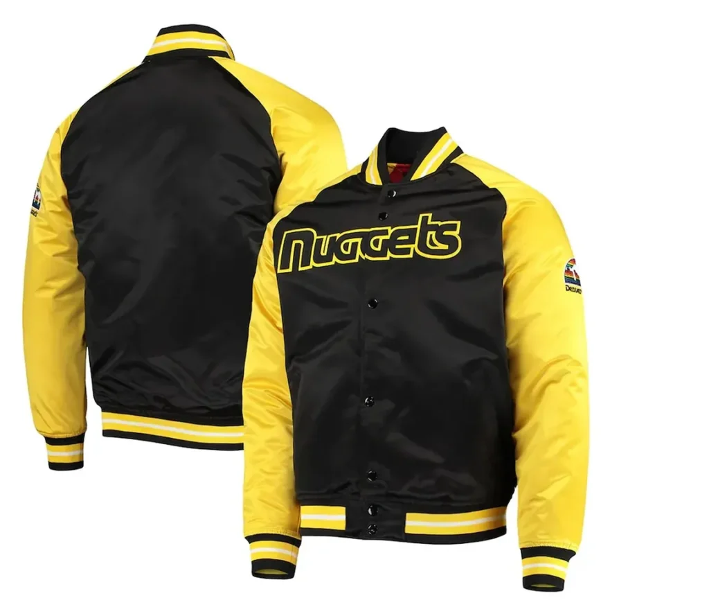 Denver Nuggets Reload 3.0 Hardwood Classics Varsity Satin Jacket