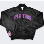 Detroit Pistons 80’s Bomber Satin Jacket