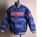 Detroit Pistons Blue Down Bubble Jackets