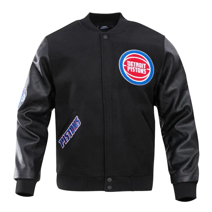 Detroit Pistons Classic Wool Varsity Red Jacket