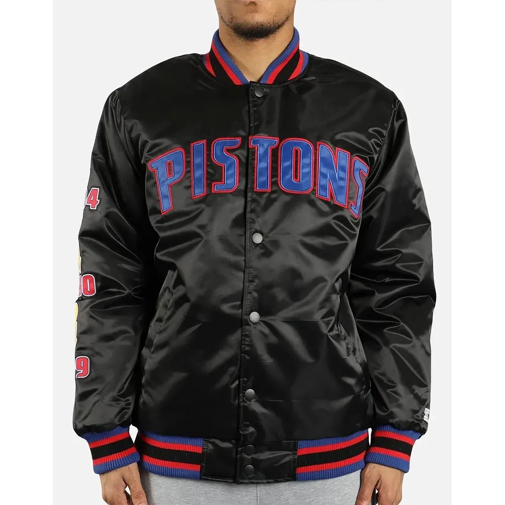 Detroit Pistons Finals Satin Starter Jacket