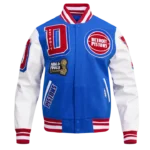 Detroit Pistons Mash Up Logo Varsity Jacket