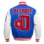 Detroit Pistons Mash Up Logo Varsity Jackets