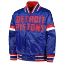 Detroit Pistons Youth Home Game Satin Blue Jackets