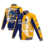 Golden State Warriors Championship Yellow & Blue Jacket