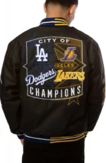 JH Design Los Angeles 2020 Dual Champions City of Champs Black Full-Zip Jacket