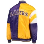 LA Lakers 75th Anniversary Leader Color Block Satin Jackets