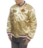 LA Lakers Championship Game Satin Jacket