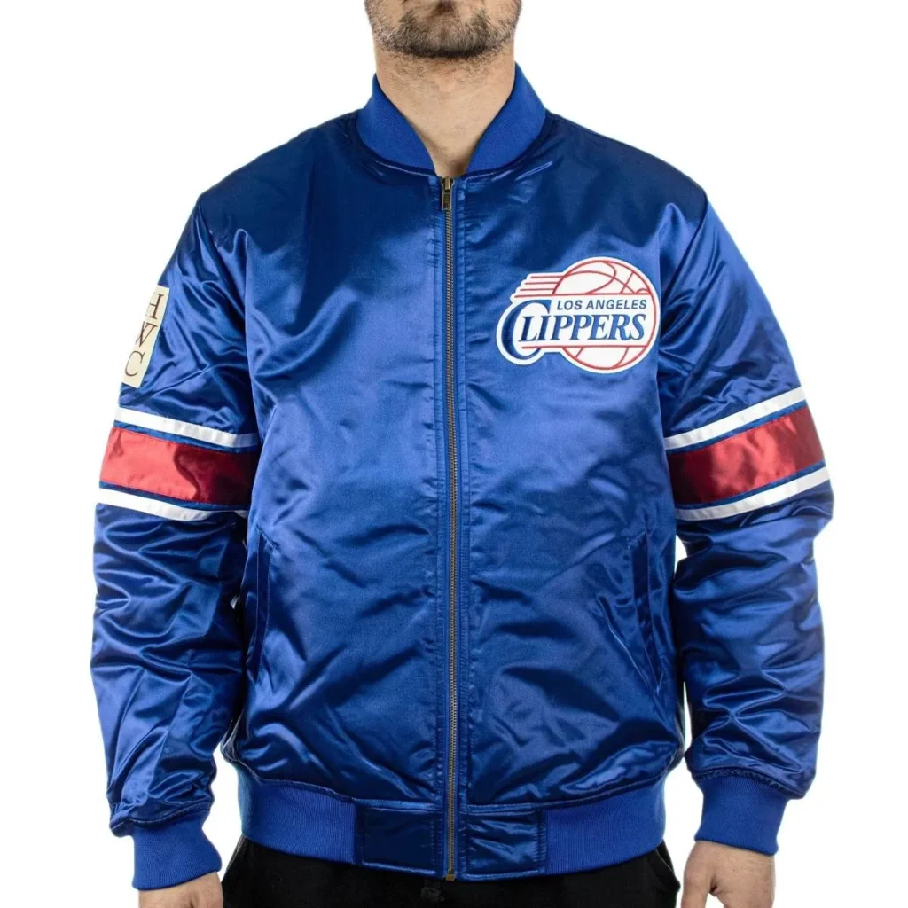 Los Angeles Clippers NBA Heavyweight Satin Jacket