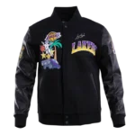 Los Angeles Lakers Gradient Logo Wool Varsity Jacket