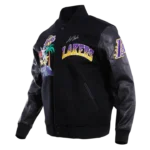 Los Angeles Lakers Gradient Logo Wool Varsity Jackets