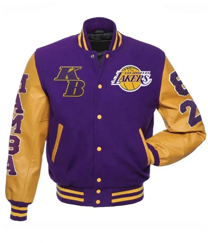 Los Angeles Lakers Kobe Bryant Mamba Letterman Varsity Jacket