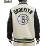 Mash Up Brooklyn Nets Black Jacket