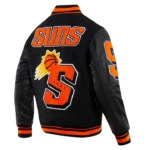 Mash Up Logo Phoenix Suns Wool Black Varsity Jacket