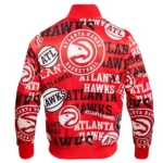 Mens NBA Atlanta Hawks Aop Printed Varsity Jacket