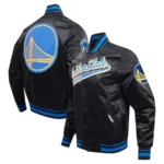 Men’s Script Pro Standard Golden State Warriors Black Tail Full-Snap Jacket