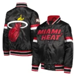 Miami Heat Black Home Game Satin Jacket